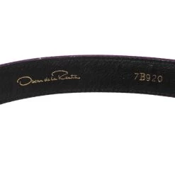 Oscar De La Renta Purple Satin Jewel Embellished Wait Belt 85CM For Women -Oscar de la Renta Sales Shop luxury women oscar de la rentaslug used accessories p454240 007