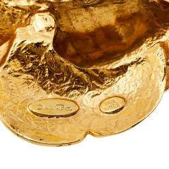 Oscar De La Renta Rosette Gardenia Gold Tone Brooch For Women -Oscar de la Renta Sales Shop luxury women oscar de la rentaslug used accessories p458887 003