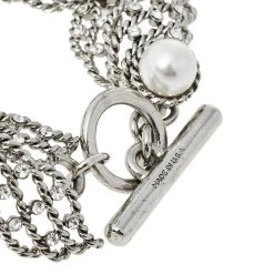 Oscar De La Renta Crystal Winged Faux Pearl Toggle Bracelet For Women -Oscar de la Renta Sales Shop luxury women oscar de la rentaslug used accessories p470457 002