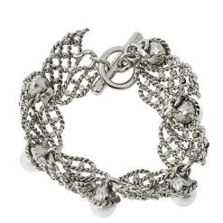 Oscar De La Renta Crystal Winged Faux Pearl Toggle Bracelet For Women -Oscar de la Renta Sales Shop luxury women oscar de la rentaslug used accessories p470457 003