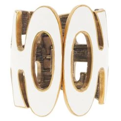 Oscar De La Renta White Gold Tone Cuff Bracelet For Women -Oscar de la Renta Sales Shop luxury women oscar de la rentaslug used accessories p47386 003