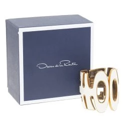 Oscar De La Renta White Gold Tone Cuff Bracelet For Women -Oscar de la Renta Sales Shop luxury women oscar de la rentaslug used accessories p47386 006