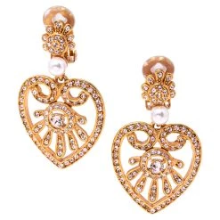 Oscar De La Renta Crystal Embellished Heart Drop Earrings For Women 10 Oscar De La Renta Crystal Embellished Heart Drop Earrings For Women -Oscar de la Renta Sales Shop luxury women oscar de la rentaslug used accessories p525194 005