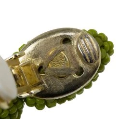 Oscar De La Renta Green Beaded Tassle Earrings For Women -Oscar de la Renta Sales Shop luxury women oscar de la rentaslug used accessories p56421 0006