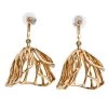 Oscar De La Renta Gold Tone Impatiens Drop Earrings For Women 1 Oscar De La Renta Gold Tone Impatiens Drop Earrings For Women -Oscar de la Renta Sales Shop luxury women oscar de la rentaslug used accessories p565893 005