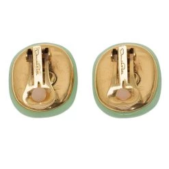 Oscar De La Renta Green Resin Blue Crystal Clip On Earrings For Women 11 Oscar De La Renta Green Resin Blue Crystal Clip On Earrings For Women -Oscar de la Renta Sales Shop luxury women oscar de la rentaslug used accessories p57323 005