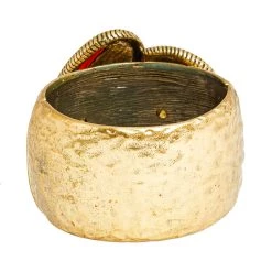 Oscar De La Renta Gold Tone Red Crystal Cuff Bracelet For Women -Oscar de la Renta Sales Shop luxury women oscar de la rentaslug used accessories p603336 004