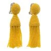 Oscar De La Renta Yellow Beaded Tassle Earrings For Women 1 Oscar De La Renta Yellow Beaded Tassle Earrings For Women -Oscar de la Renta Sales Shop luxury women oscar de la rentaslug used accessories p68731 0001