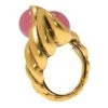 Oscar De La Renta Pink Cabochon Gold Tone Ring Size 54 For Women -Oscar de la Renta Sales Shop luxury women oscar de la rentaslug used accessories p79421 001
