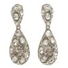 Oscar De La Renta Crystal Drop Clip-on Earrings For Women
