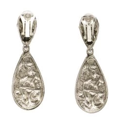 Oscar De La Renta Crystal Drop Clip-on Earrings For Women -Oscar de la Renta Sales Shop luxury women oscar de la rentaslug used accessories p82263 004