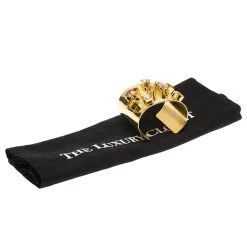 Oscar De La Renta Crystal & Gold Tone Open-Cuff Bracelet For Women -Oscar de la Renta Sales Shop luxury women oscar de la rentaslug used accessories p83566 007