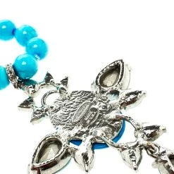 Oscar De La Renta Blue Bead And Crystal Long Necklace For Women -Oscar de la Renta Sales Shop luxury women oscar de la rentaslug used accessories p94657 0005