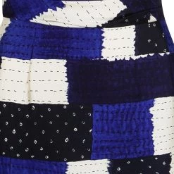 Oscar De La Renta Blue Patch Print Sleeveless Dress L For Women -Oscar de la Renta Sales Shop luxury women oscar de la rentaslug used clothes p107255 0004