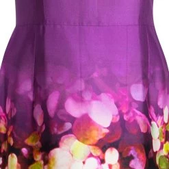 Oscar De La Renta Multicolor Digital Floral Print Sleeveless Dress L For Women -Oscar de la Renta Sales Shop luxury women oscar de la rentaslug used clothes p107389 0004
