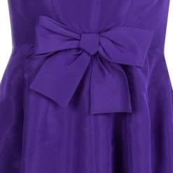 Oscar De La Renta Purple Bow Detail Sleeveless Dress M For Women -Oscar de la Renta Sales Shop luxury women oscar de la rentaslug used clothes p107682 0004