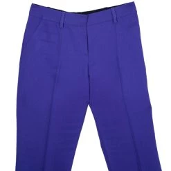 Oscar De La Renta Purple Wool Tapered Trousers S For Women -Oscar de la Renta Sales Shop luxury women oscar de la rentaslug used clothes p10894 0005