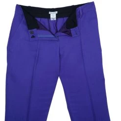 Oscar De La Renta Purple Wool Tapered Trousers S For Women -Oscar de la Renta Sales Shop luxury women oscar de la rentaslug used clothes p10894 0011