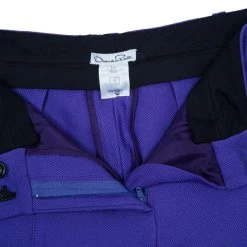 Oscar De La Renta Purple Wool Tapered Trousers S For Women -Oscar de la Renta Sales Shop luxury women oscar de la rentaslug used clothes p10894 0012