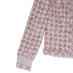 Oscar De La Renta Peach Tweed Skirt Suit M For Women -Oscar de la Renta Sales Shop luxury women oscar de la rentaslug used clothes p10916 010