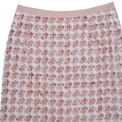 Oscar De La Renta Peach Tweed Skirt Suit M For Women -Oscar de la Renta Sales Shop luxury women oscar de la rentaslug used clothes p10916 014