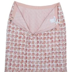 Oscar De La Renta Peach Tweed Skirt Suit M For Women -Oscar de la Renta Sales Shop luxury women oscar de la rentaslug used clothes p10916 019