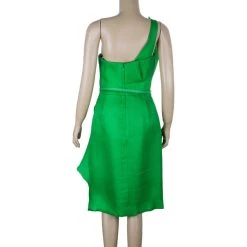 Oscar De La Renta Green Kelly Basketweave Silk-gazar Dress M For Women 12 Oscar De La Renta Green Kelly Basketweave Silk-gazar Dress M For Women -Oscar de la Renta Sales Shop luxury women oscar de la rentaslug used clothes p10949 003