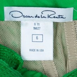 Oscar De La Renta Green Kelly Basketweave Silk-gazar Dress M For Women 17 Oscar De La Renta Green Kelly Basketweave Silk-gazar Dress M For Women -Oscar de la Renta Sales Shop luxury women oscar de la rentaslug used clothes p10949 008