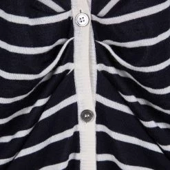 Oscar De La Renta Navy Blue And White Striped Oversized Cardigan L For Women -Oscar de la Renta Sales Shop luxury women oscar de la rentaslug used clothes p109522 0004