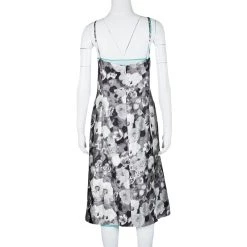 Oscar De La Renta Grey Floral Print Contrast Lined Draped Sleeveless Dress XL For Women 10 Oscar De La Renta Grey Floral Print Contrast Lined Draped Sleeveless Dress XL For Women -Oscar de la Renta Sales Shop luxury women oscar de la rentaslug used clothes p112866 0003