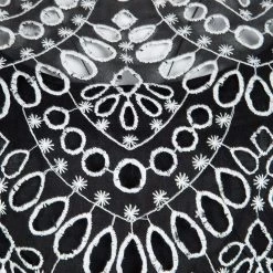 Oscar De La Renta Monochrome Eyelet Embroidered Sleeveless Top M For Women -Oscar de la Renta Sales Shop luxury women oscar de la rentaslug used clothes p113075 0004