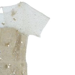 Oscar De La Renta Gold Tulle Embroidered Dress L For Women -Oscar de la Renta Sales Shop luxury women oscar de la rentaslug used clothes p11378 006