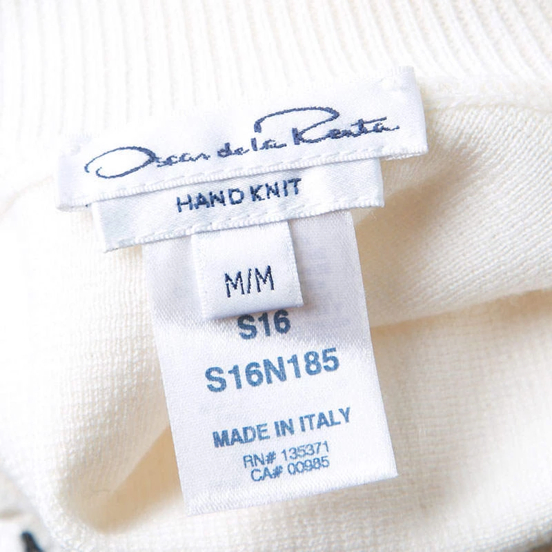 Oscar De La Renta Cream Lace And Crochet Patchwork Sweater M For Women 7 Oscar De La Renta Cream Lace And Crochet Patchwork Sweater M For Women - Image 5