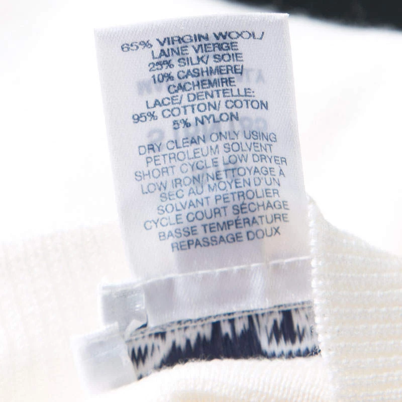 Oscar De La Renta Cream Lace And Crochet Patchwork Sweater M For Women 8 Oscar De La Renta Cream Lace And Crochet Patchwork Sweater M For Women - Image 6