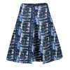 Oscar De La Renta Blue And White Printed A-Line Inverted Pleat Skirt S For Women -Oscar de la Renta Sales Shop luxury women oscar de la rentaslug used clothes p136468 0001