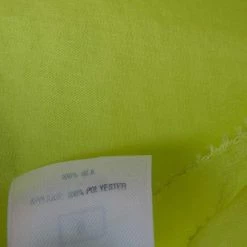 Oscar De La Renta Chartreuse Ruffled Floral Applique Detail Silk Organza Top M For Women -Oscar de la Renta Sales Shop luxury women oscar de la rentaslug used clothes p140593 0006