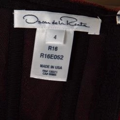 Oscar De La Renta Red Sequin Floral Embellished Cutout Detail Ball Gown S For Women -Oscar de la Renta Sales Shop luxury women oscar de la rentaslug used clothes p148704 0006