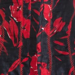 Oscar De La Renta Black And Red Floral Print Embroidered Sleeveless Sundress M For Women -Oscar de la Renta Sales Shop luxury women oscar de la rentaslug used clothes p155479 0004