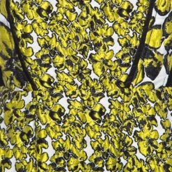 Oscar De La Renta Yellow And Black Embossed Floral Jacquard Lace Detail Dress L For Women 11 Oscar De La Renta Yellow And Black Embossed Floral Jacquard Lace Detail Dress L For Women -Oscar de la Renta Sales Shop luxury women oscar de la rentaslug used clothes p156866 0004
