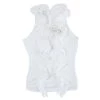 Oscar De La Renta White Silk Ruffled Blouse M For Women -Oscar de la Renta Sales Shop luxury women oscar de la rentaslug used clothes p16000 001