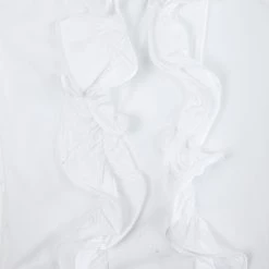 Oscar De La Renta White Silk Ruffled Blouse M For Women -Oscar de la Renta Sales Shop luxury women oscar de la rentaslug used clothes p16000 008