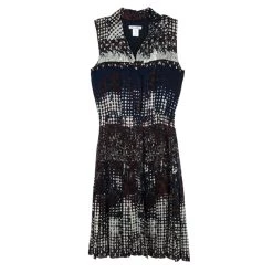 Oscar de la Renta Sales Shop 21 Oscar De La Renta Multicolor Printed Button Up Dress S For Women