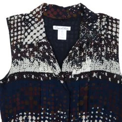 Oscar De La Renta Multicolor Printed Button Up Dress S For Women -Oscar de la Renta Sales Shop luxury women oscar de la rentaslug used clothes p16504 0009