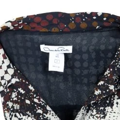 Oscar De La Renta Multicolor Printed Button Up Dress S For Women -Oscar de la Renta Sales Shop luxury women oscar de la rentaslug used clothes p16504 0011