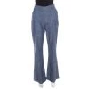 Oscar De La Renta Blue Cotton High Waisted Wide Leg Trousers M For Women 1 Oscar De La Renta Blue Cotton High Waisted Wide Leg Trousers M For Women -Oscar de la Renta Sales Shop luxury women oscar de la rentaslug used clothes p168958 001