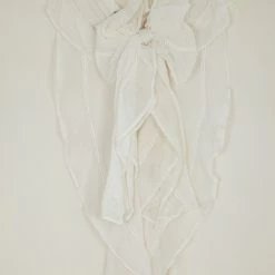 Oscar De La Renta White Front Ruffle Chiffon Top S For Women -Oscar de la Renta Sales Shop luxury women oscar de la rentaslug used clothes p17154 008