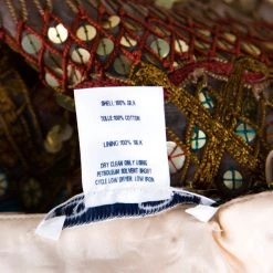 Oscar De La Renta Multicolor Embroidered Sequin Embellished Strapless Gown L For Women -Oscar de la Renta Sales Shop luxury women oscar de la rentaslug used clothes p172331 004