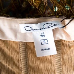 Oscar De La Renta Multicolor Embroidered Sequin Embellished Strapless Gown L For Women -Oscar de la Renta Sales Shop luxury women oscar de la rentaslug used clothes p172331 006