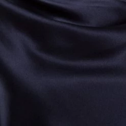 Oscar De La Renta Navy Blue Satin Cowl Neck Long Sleeve Blouse L For Women -Oscar de la Renta Sales Shop luxury women oscar de la rentaslug used clothes p172474 003