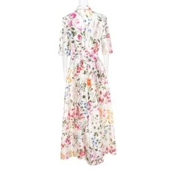 Oscar De La Renta Osca De La Renta White Floral Printed Belted Maxi Dress L For Women 10 Oscar De La Renta Osca De La Renta White Floral Printed Belted Maxi Dress L For Women -Oscar de la Renta Sales Shop luxury women oscar de la rentaslug used clothes p174223 001